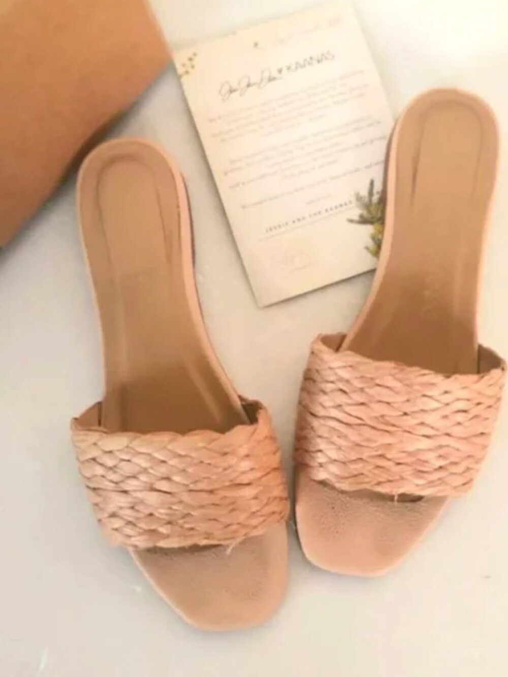 Kaanas x Jessie James Decker Key Largo Sandals Rose Blush size 8 Fair condition - Picture 3 of 3